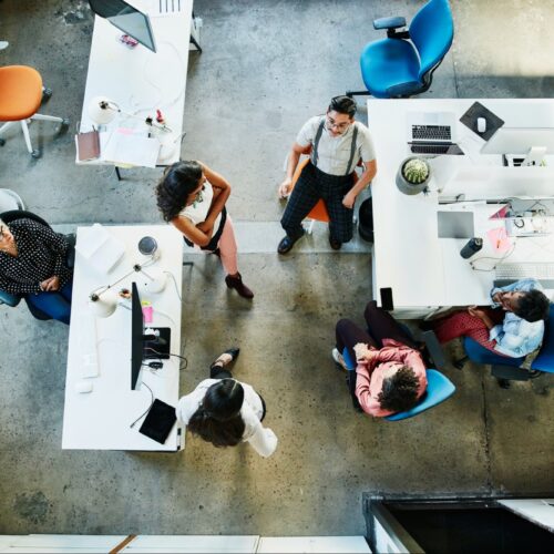 Trabajadores de una agencia de marketing digital en lima